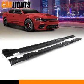 C-02rpa3737acb Carlights Fit For 15-23 Charger Side Skirts Accessories Carbon Fiber Look Rock Panels