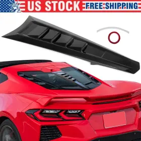 Abs-cv210 Carmirrorshop Rear Split Window Applique Louver Cover Trim For Corvette C8 2020-2022 2023 2024