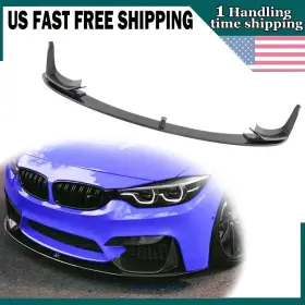 At19007203 Carmirrorshop For 2015-2020 Bmw M3 F80 M4 F82 F83 Carbon Painted Front Bumper Lip Splitter Us