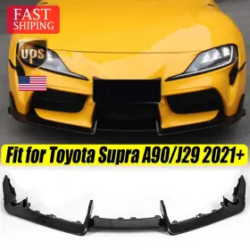 At19057101 Carmirrorshop Fits Toyota Gr Supra A90 J29 2021-2024 2022 Front Bumper Lip Spoiler Gloss Black At19057101 Carmirrorshop Fits Toyota Gr Supra A90 J29 2021-2024 2022 Front Bumper Lip Spoiler Gloss Black