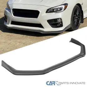 Lpf-wrx15bk-pq Carpartsinnovate Fits 2018-2021 Subaru Impreza Wrx Sti Black Front Bumper Lip Spoiler Splitter