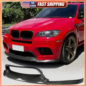 Carracing Factory 569798213261 Real Carbon Front Bumper Lip Spoiler Splitter Fit For Bmw E70 E71 X5m X6m 10-14