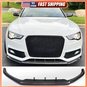 Carracing Factory 569806998746 For Audi A5 Sline S5 2012-16 Real Carbon Front Bumper Lip Spoiler Splitters Kit