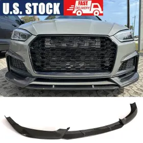 Carturning Factory 569798194942 For Audi A5 B9 Sline S5 2017-2019 Real Carbon Front Bumper Lip Spoiler Splitters