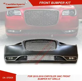 5pn43tzzaf Castblock For 2015 2016 2017 2018 Chrysler 300 C Front Bumper Body Kit With Grille