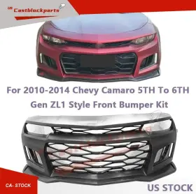 Bkp-cc146gzl1-pp Castblock 840355541953 Front Bumper Kit Compatible With 2010-2014 Chevy Chevrolet Camaro Zl1 Style
