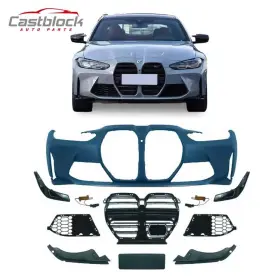 Castblock G22 G23 M4 Style Front Bumper Kit Assembly For 2020-2024 Bmw 4 Series