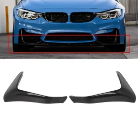 Z12786401l Cciyu Fits 2015-16 17 18 Bmw F80 M3 And F82 F83 M4 Front Lip Spoiler Glossy Carbon Fiber