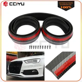 Z16109101g Cciyu Front Bumper Lip Splitter Spoiler Chin Body Wing Kit Universal Rubber Black