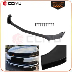 Z16109202g Cciyu Fits Honda Civic Bmw Benz Mazda Glossy Black Front Bumper Body Kit Spoiler Lip