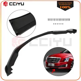 Z16109605g Cciyu Fit For 2015-2018 Cadillac Ats Painted Black 3pc Front Bumper Lip Spoiler