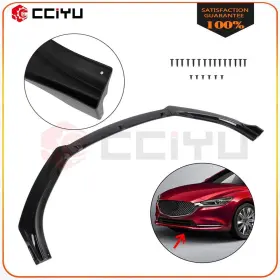 Z16138001g Cciyu For 2014-2018 Mazda 6 Front Bumper Splitter Spoiler Lip 3pcs Gloss Black