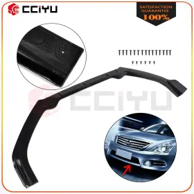 Z16138601g Cciyu 3pcs For Nissan Altima 19-20 Front Bumper Lip Spoiler Splitter Carbon Fiber