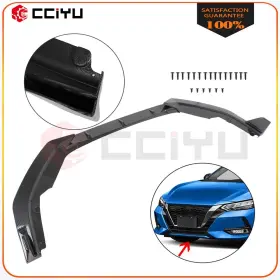 Z16139001g Cciyu 3x For Nissan Sentra 20-21 Front Bumper Lip Spoiler Splitter Kit Carbon Look