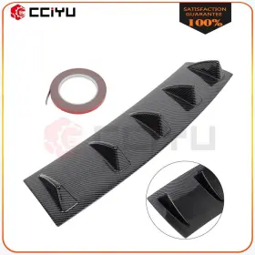 Z161958-cciyu01g Cciyu Rear Lower Bumper Diffuser Fin Spoiler Lip Wing Splitter 23 Inch X6 Fits Most Models