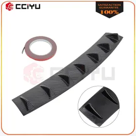 Z161959-cciyu01g Cciyu 34 Inch X6 Carbon Fiber Look Rear Lower Bumper Lip Diffuser Shark Fin Spoiler