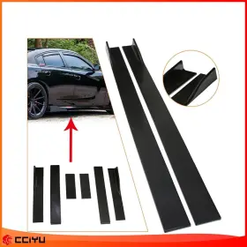 Ze1159293316646701g Cciyu 6x Universal Black Side Skirt Extension Rocker Splitters Diffuser Lip 86 Inch X 4