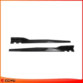 Ze1159297216959701g Cciyu Universal 2x Black Car Side Skirt Extension Splitters Lip Wing Body Kit 46.25 Inch