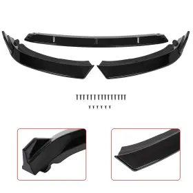 Ze119571g01 Cciyu Glossy Black Front Bumper Lip Spoiler Fits 2019-2021 Volkswagen Jetta Non Gli Us