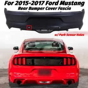 Fr3z17k835ab Cequent Unbranded For 2015-2017 Ford Mustang Primed With Tow Hook Hole Rear Bumper Cover Fascia