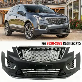 Syot002226a Cequent Unbranded B C Front Bumper Cover Grille Assembly Set For 2020 2021 2022 2023 Cadillac Xt5