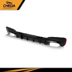Cheda Gpl026639 Rear Bumper Diffuser Valance Black Fit For 2017-2023 Bmw G30 5 Series M Style