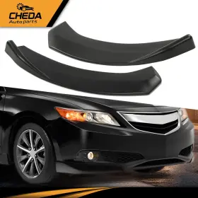 Gpl19692 Cheda 2pcs Universal Winglet Type Front Bumper Lip Spoiler Splitter Diffuser Black