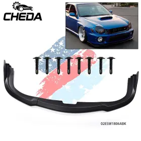 Gpl26363 Cheda Front Bumper Lip Splitter Fit For 06-07 Subaru Impreza Wrx Sti Cs2 - Unpainted G