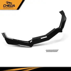 Gpl401853 Cheda Front Bumper Lip Splitter Glossy Black Fit For Chevrolet Corvette C8 2020-2024