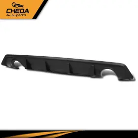 Cheda Gpl682647 Fit For 2016-2021 Honda Civic 4dr Sedan Black Dual Exhaust Rear Bumper Diffuser