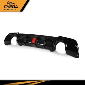 Gpl682655 Cheda Fit For 2007-2013 Bmw 3 Series E92 M Sport Gloss Black Rear Bumper Diffuser Lip