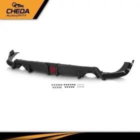 Gpl826274 Cheda Fit For 2016-2021 Honda Civic Carbon Fiber Look Rear Lip Diffuser Body Kit With Led