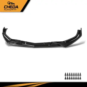 Gpl932638 Cheda Fit For 2016-2021 Honda Civic Ex Lx Sport Sedan Front Lip Splitter Glossy Black