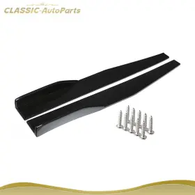 Cl166ts32465 Classic-autoparts Black Car Side Skirts Rocker Splitters Diffuser Winglet Wings 74.5cm