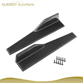 Cl166ts36464 Classic-autoparts 2pcs Carbon Fiber Car Side Skirts Spoiler Rocker Splitters Kits 45cm