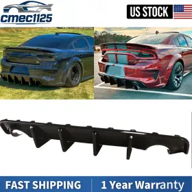 Cmec 635403571378 For 2020-2023 Dodge Charger Srt Widebody Rear Bumper Diffuser Lip Gloss Black