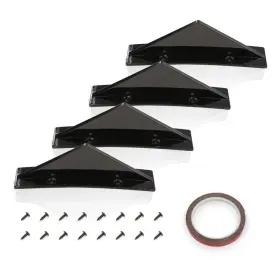 02bmper45g4abk Cnnell For Chevrolet Chevy Camaro Rear Diffuser Shark Fins Bumper Lip Splitter Glossy