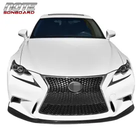 Cnnell0719-4 Cnnell Fit For 2014-16 Lexus Is250 Is350 F-sport Front Bumper Lip Chin Spoiler Splitter