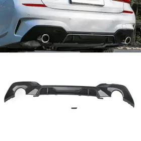 Comebestdealusa 211100134261 Rear Bumper Lip Diffuser Fit Bmw 3 Series G20 G21 G28 2019 Abs Carbon 2pcs