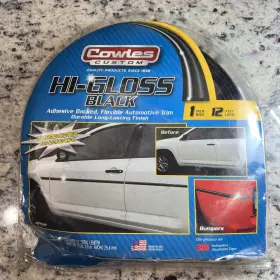 S37201 Cowles Pro-black Custom Hi-gloss Trim For Cars Trucks And Suvs 12ft
