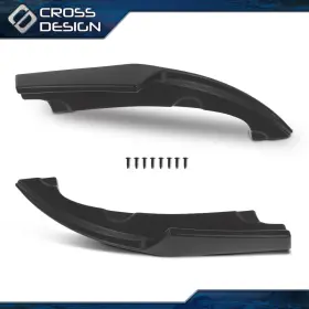 Big090505 Crossdesign Fit For 2016-2021 Honda Civic Sedan Add-on Rear Bumper Side Skirt Lip Splitter