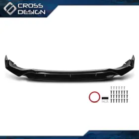 Big092907 Crossdesign Front Bumper Lip Splitter Fits 2019-23 Bmw X5 G05 M Sport Gt Style Glossy Black