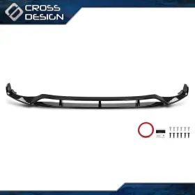 Big092909 Crossdesign Fit For 2018-2021 Bmw X3 X4 M-sport Style Front Bumper Splitter Lip Gloss Black