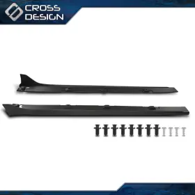 Big2025090503 Crossdesign Side Skirt Extension Fits 2016-2021 Honda Civic Lx Ex Si 4dr Sedan Type-r Style