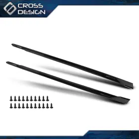 Big2025092207 Crossdesign Fits 20-25 Bmw G06 X6 M Sport Side Skirts Ikon Style Gloss Black Pp Rocker Panel