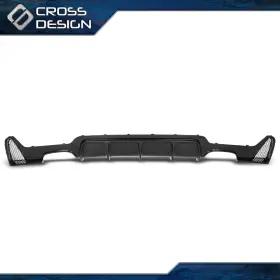 Big2025103003 Crossdesign Rear Diffuser Lip Carbon Fiber Look Fits 2014-20 Bmw F32 420i 428i 435i M Sport