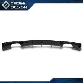 Big20260204-36 Crossdesign Rear Bumper Diffuser Lip Fits 2012-2018 Bmw 3 Series F30 F31 M-sport Black