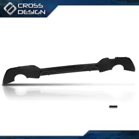 Big20260210-129 Crossdesign Fit For 19-20 Bmw 3 Series G20 M Style Glossy Black Rear Bumper Diffuser