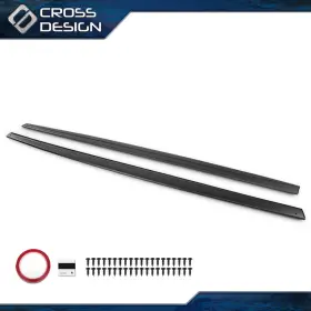 Big20260211-41 Crossdesign Fits 14-20 Bmw F32 F33 F36 4 Series M Sport Black Side Skirt Extension Splitter
