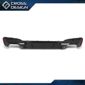 Big2026030383 Crossdesign Fits 17-23 Bmw G30 5 Series With M Sport Bumper M5 Style Rear Diffuser Carbon Look